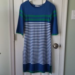 Design History Preppy Striped Sweater Dress